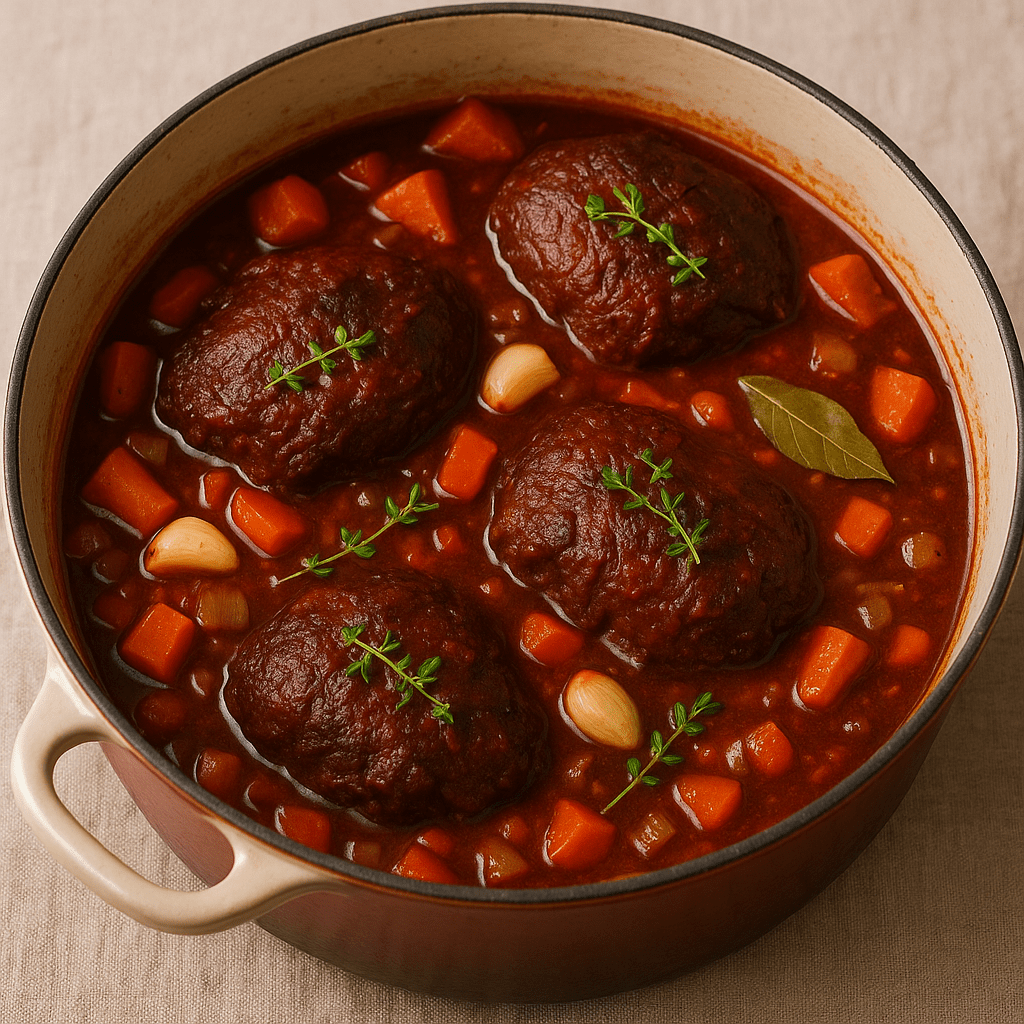 Beef Cheeks in Red Wine - Hunter Natural